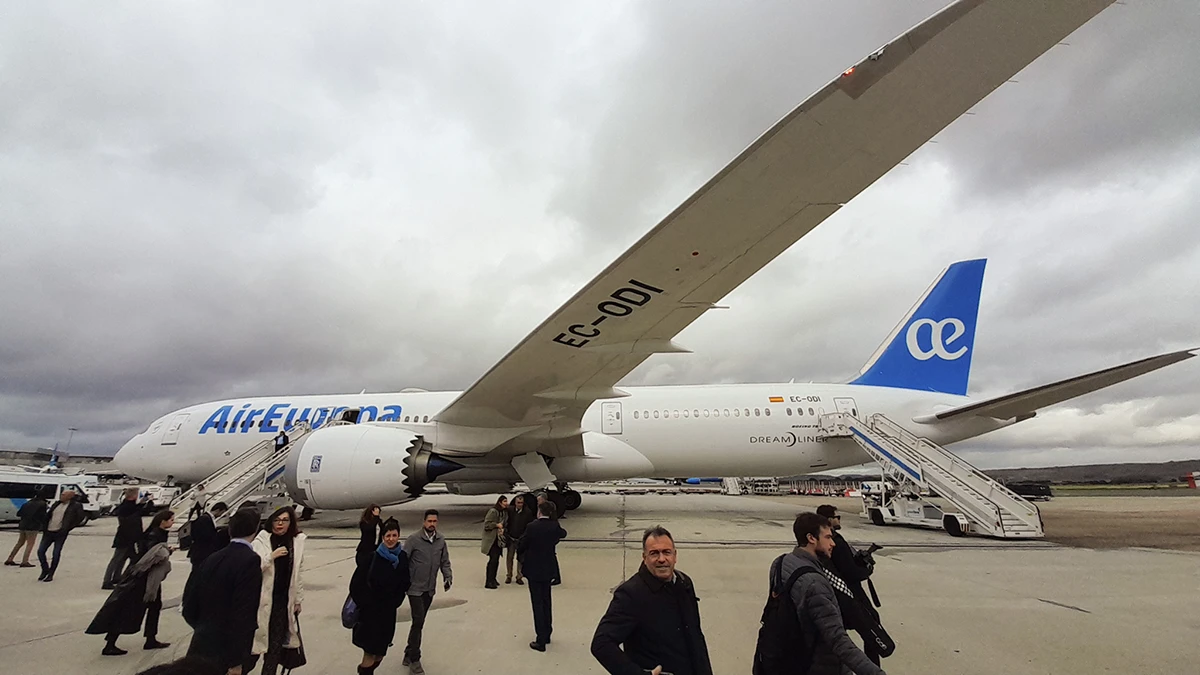 Nuevo Boeing 787-9 Dreamliner recibido por Air Europa. Foto: Diego Gmez.